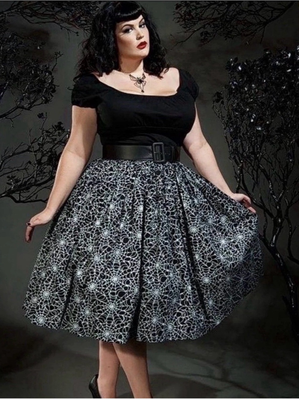 Spider web skirt by Laura Byrnes